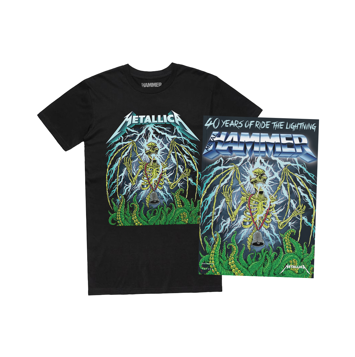 Metal Hammer Issue 390 - Metallica Magazine + Exclusive ‘Ride The Lightning’ T-Shirt Bundle