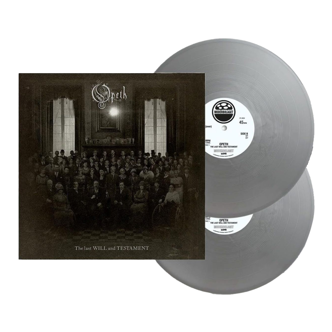 Opeth - The Last Will and Testament Double Silver LP + Signed Art Card