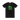 Green Logo Black T-Shirt