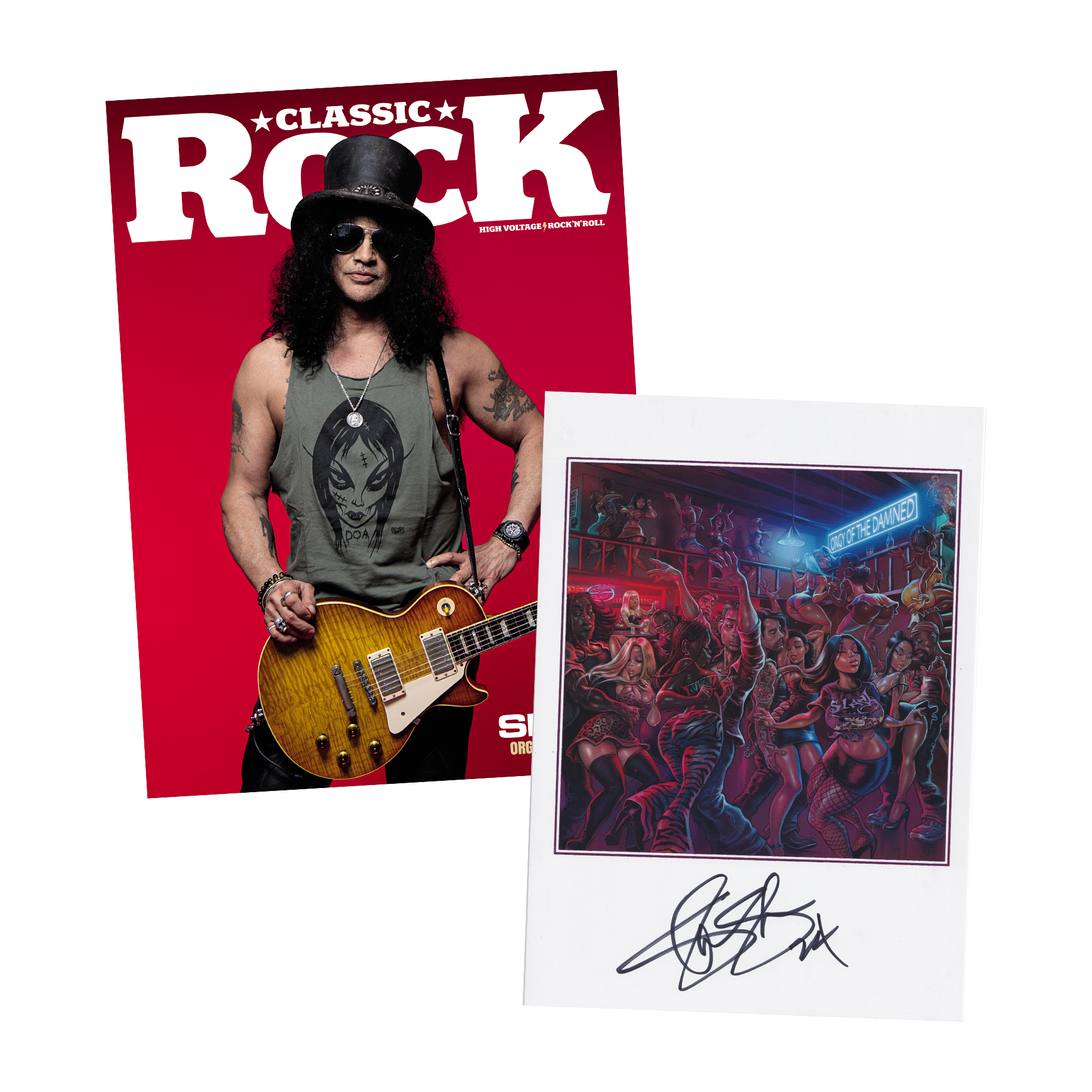 Classic Rock Issue 327 - Slash Magazine + Exclusive Slash Hand-Signed Print
