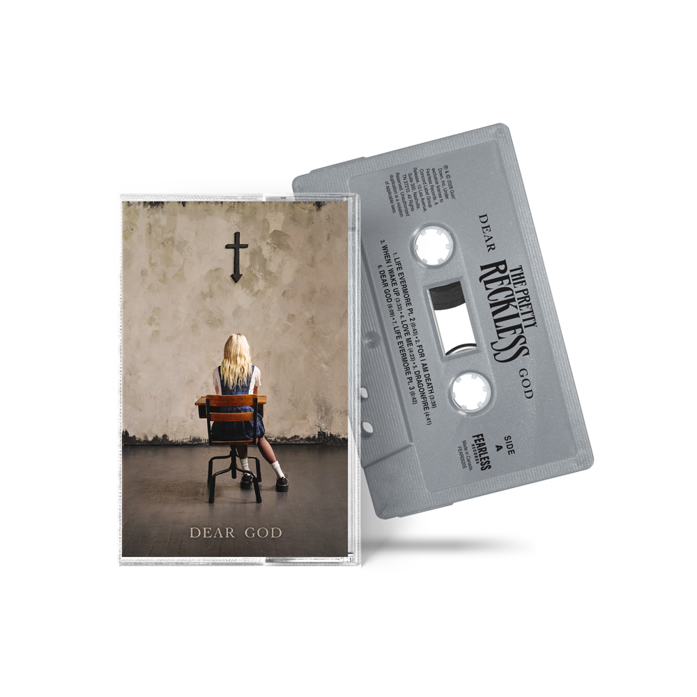 The Pretty Reckless Dear God Limited Vintage Silver Cassette Louder the-pretty-reckless-dear-god-limited-vintage-silver-cassette-louder