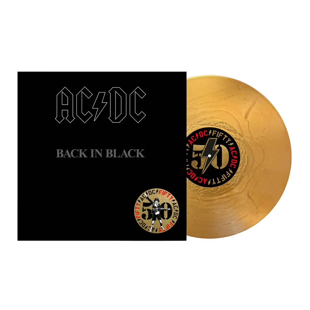 Ac Reed Vinyl AC/DC - Back in Black (50th Anniversary): Limited Gold Vinyl LP – Louder