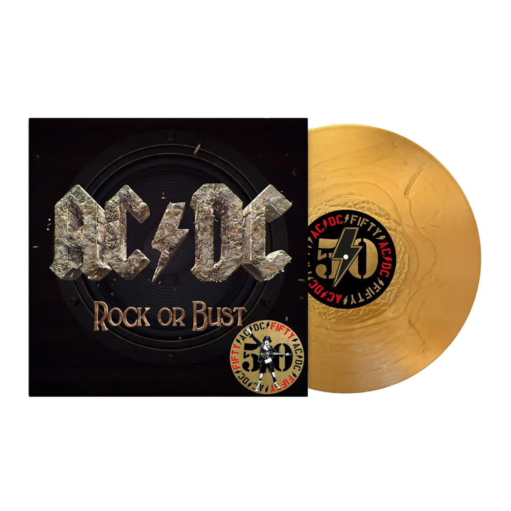 AC/DC - Rock Or Bust (50th Anniversary): Limited Gold Vinyl 2LP – Louder